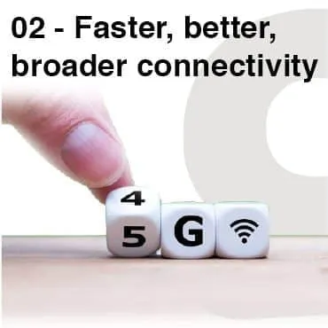 Card image for the article: Faster, better, broader connectivity.