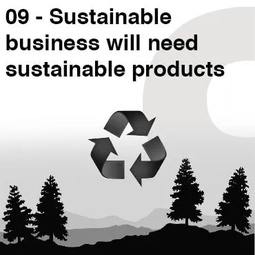 Card image for the article: Sustainable business will need sustainable products.
